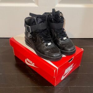 Nike Black High-Top Shoes with Strap